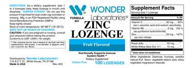 Zinc Lozenge Fruit Flavored