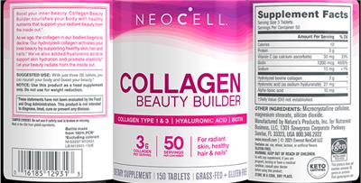 Photo of the NeoCell Collagen Beauty Builder label