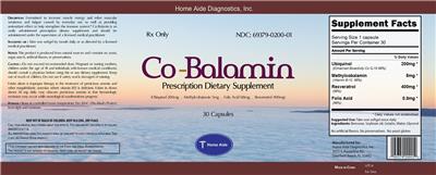 Photo of the Home Aide Diagnostics, Inc. Co-Balamin label
