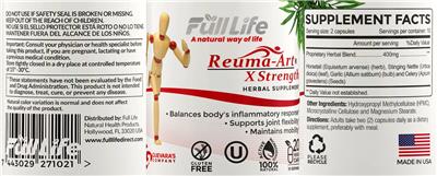 Photo of the Full Life Reuma-Art X Strength label