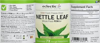 Photo of the Eclectic Institute Nettle Leaf label