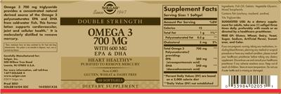 Double Strength Omega 3 700 mg