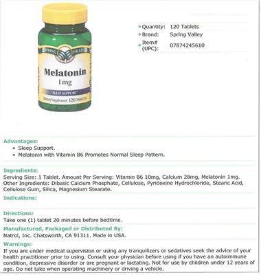 Melatonin 1 mg