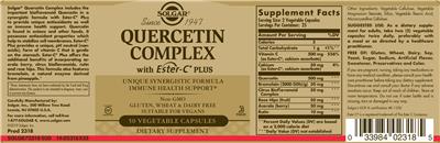 Quercetin Complex with Ester-C Plus