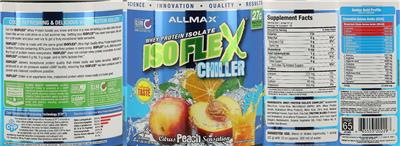 Photo of the ALLMAX ISOFLEX Chiller Citrus Peach Sensation label