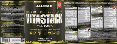 Photo of the ALLMAX Cardiopulse label