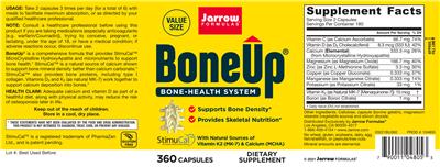 Photo of the Jarrow Formulas BoneUp label
