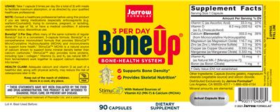 Photo of the Jarrow Formulas BoneUp label