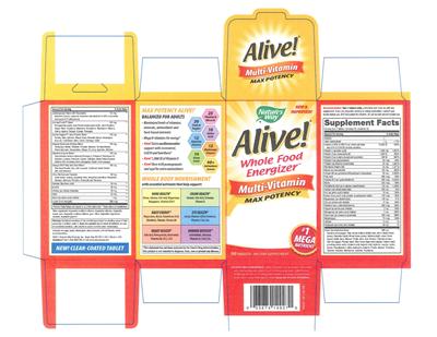 Alive! Whole Food Energizer Multivitamin Max Potency