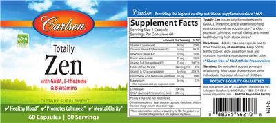 Photo of the Carlson Totally Zen label