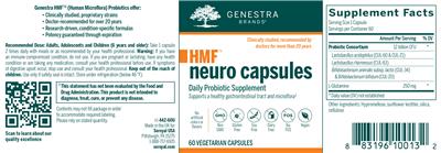 Label of HMF Neuro Capsules