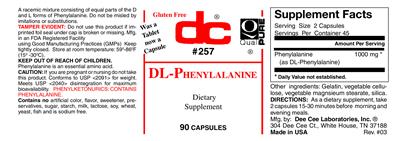 Photo of the DC DL-Phenylalanine label