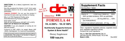 Photo of the DC Formula 44 label