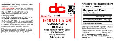 Photo of the DC Formula 491 label