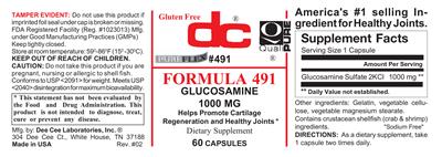 Photo of the DC Formula 491 label