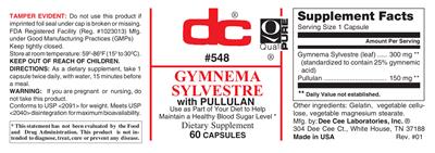 Photo of the DC Gymnema Sylvestre label