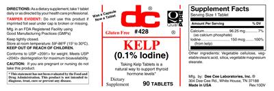 Photo of the DC Kelp label