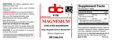 Photo of the DC Magnesium label