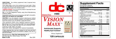 Photo of the DC Vision Maxx label