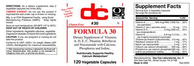 Photo of the DC Formula 30 label