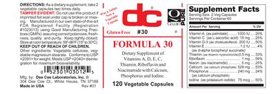Photo of the DC Formula 30 label