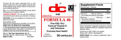 Photo of the DC Formula 46 label