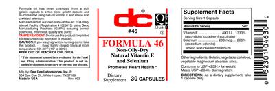 Photo of the DC Formula 46 label