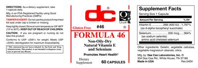 Photo of the DC Formula 46 label