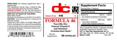 Photo of the DC Formula 46 label