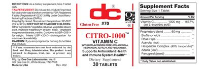 Photo of the DC Citro-1000 label