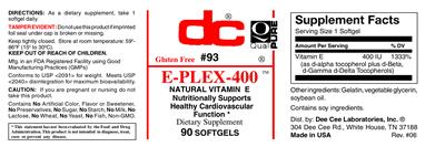 Photo of the DC E-Plex-400 label