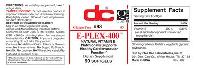 Photo of the DC E-Plex-400 label