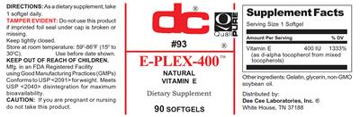 Photo of the DC E-Plex-400 label