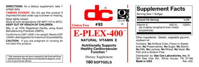 Photo of the DC E-Plex-400 label
