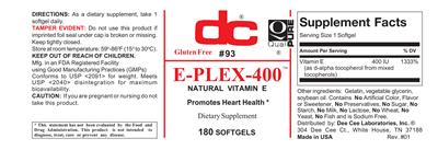 Photo of the DC E-Plex-400 label