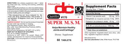 Photo of the DC Super M.S.M. label