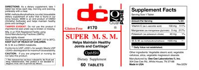 Photo of the DC Super M.S.M. label