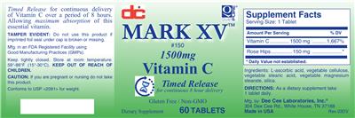Photo of the DC Mark XV label