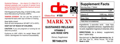 Photo of the DC Mark XV label
