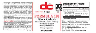 Photo of the DC Formula 182 label