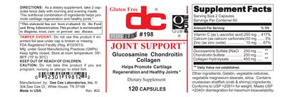 Photo of the DC Joint Support label