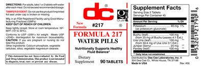 Photo of the DC Formula 217 label