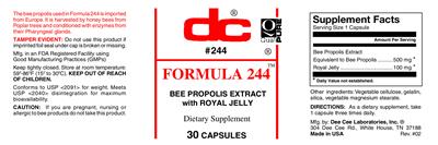 Photo of the DC Formula 244 label
