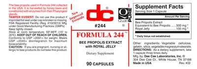 Photo of the DC Formula 244 label