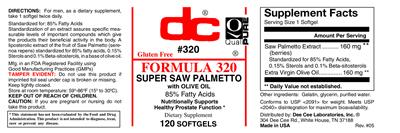 Photo of the DC Formula 320 label