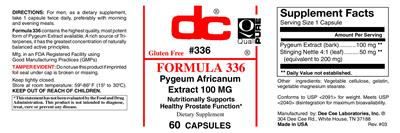 Photo of the DC Formula 336 label