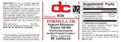 Photo of the DC Formula 336 label