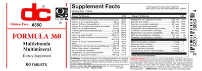 Photo of the DC Formula 360 label