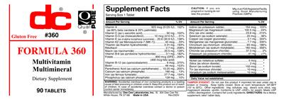 Photo of the DC Formula 360 label