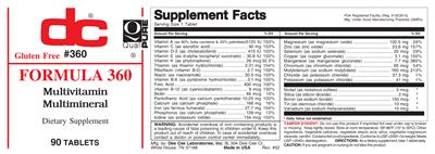 Photo of the DC Formula 360 label